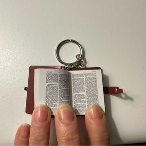 Miniature Bible Key Chain Bible Vintage